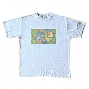 Vintage y2k 69 Art Mosaic Graphic Tee 21.5x25.5 Large